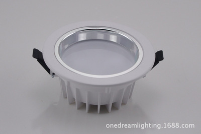 【4寸LED筒燈外殼套件 5-9W壓鑄一體散熱白色LED筒燈外殼配件】價(jià)格,廠家,圖片,其他燈具配件,廣州市白云區(qū)同和德倫詩五金商行-