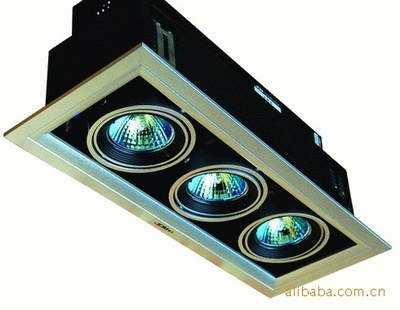 【嘉美照明JOM 503-01單頭豆膽燈閃銀邊 三頭石英燈】價(jià)格,廠家,圖片,格柵燈具,深圳市嘉美照明燈飾-