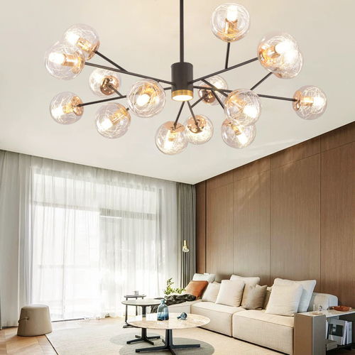 創(chuàng)意簡約與現(xiàn)代融合 湯河店北歐大氣魔豆分子吊燈